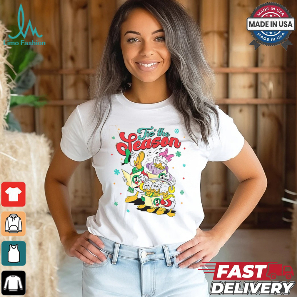 Tis The Season Donald Daisy Duck Huey Dewey And Louie Sing Christmas Shirt Tis The Season Donald Daisy Duck Huey Dewey And Louie Sing Christmas Shirt