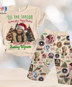 Tis The Season Wishing You A Merry Christmas With Love From Tammy Wynette Pajamas Set