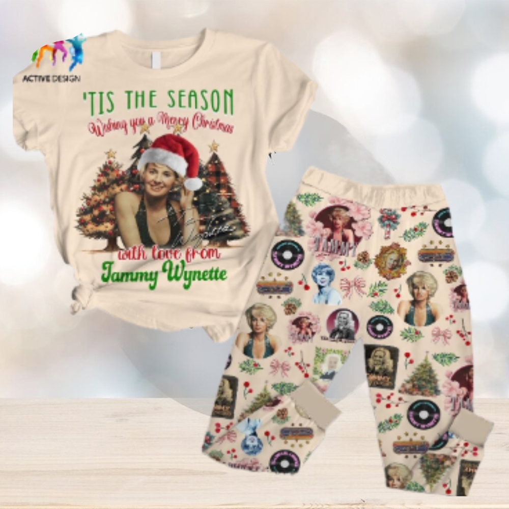 Tis The Season Wishing You A Merry Christmas With Love From Tammy Wynette Pajamas Set Tis The Season Wishing You A Merry Christmas With Love From Tammy Wynette Pajamas Set