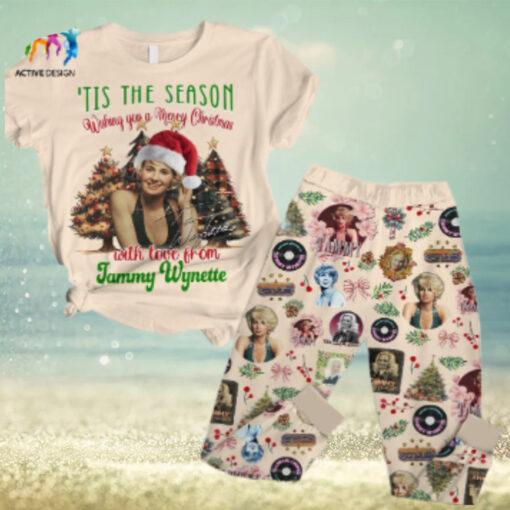 Tis The Season Wishing You A Merry Christmas With Love From Tammy Wynette Pajamas Set