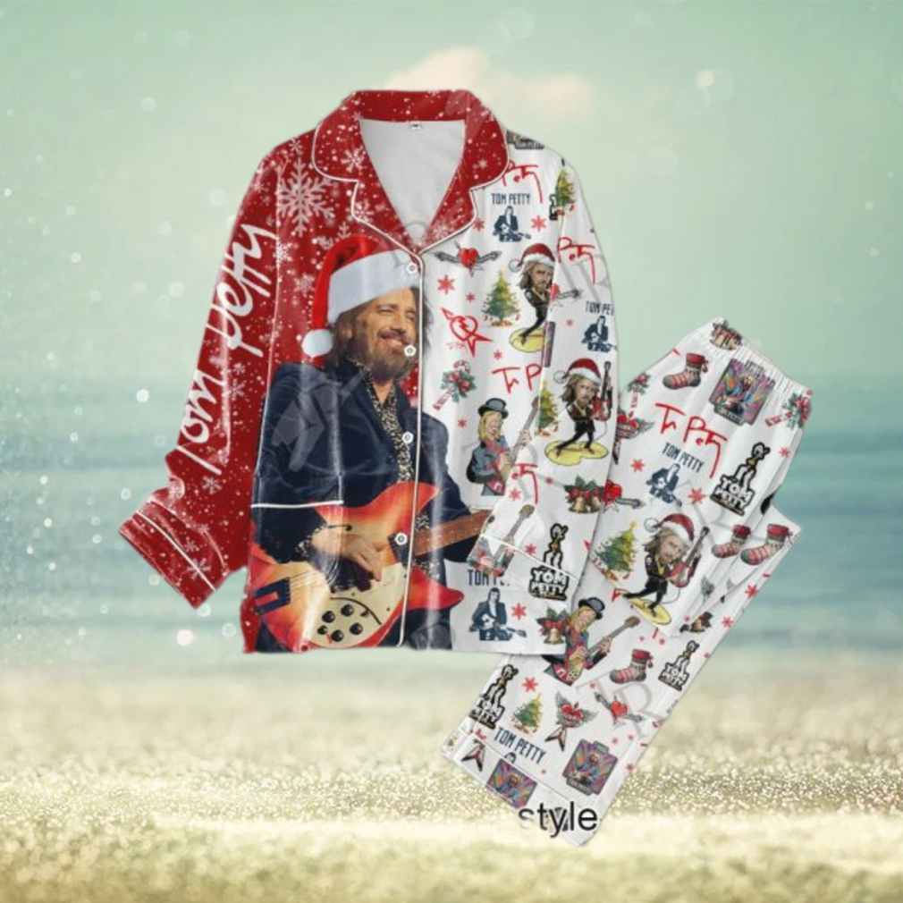 Tom Petty Merry Christmas 2024 Button Down Pajamas Set Tom Petty Merry Christmas 2024 Button Down Pajamas Set