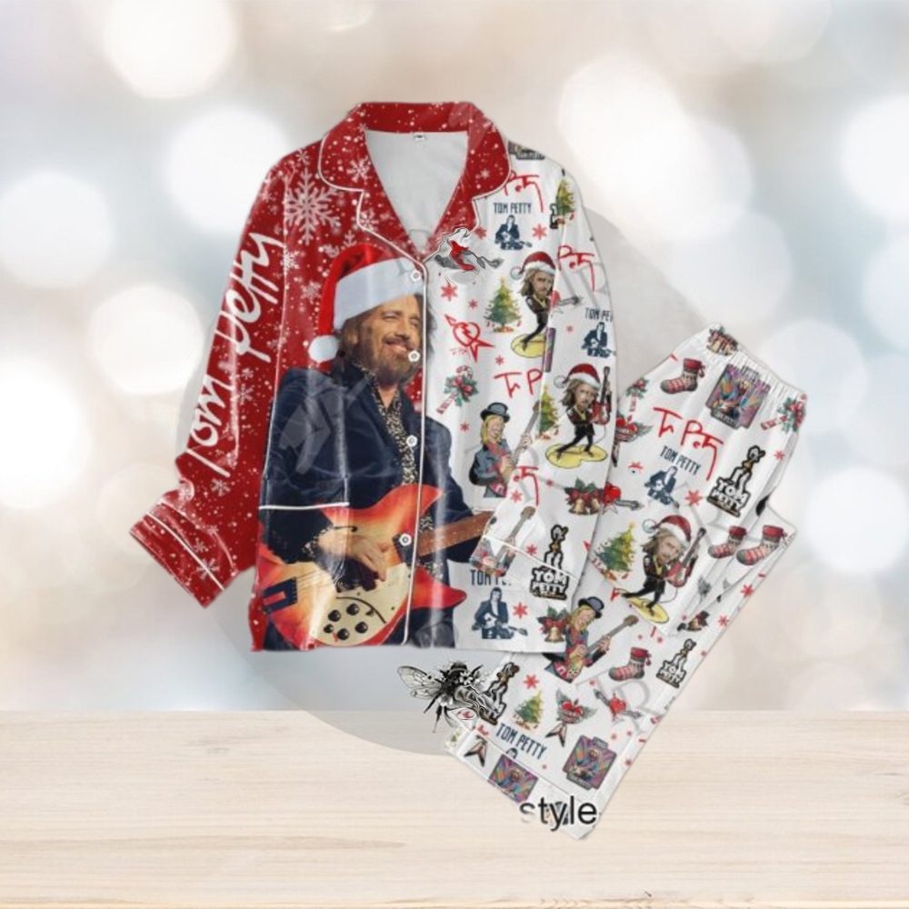 Tom Petty Merry Christmas 2024 Button Down Pajamas Set Tom Petty Merry Christmas 2024 Button Down Pajamas Set