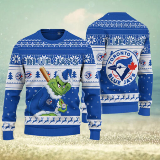 Toronto Blue Jays Grinch Christmas Ugly Sweater