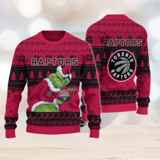 Toronto Raptors Grinch Christmas Ugly Sweater