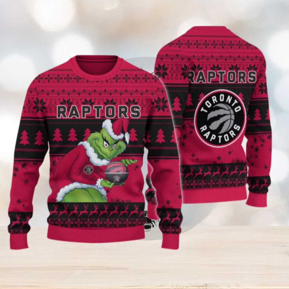 Toronto Raptors Grinch Christmas Ugly Sweater Toronto Raptors Grinch Christmas Ugly Sweater