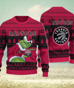 Toronto Raptors Grinch Christmas Ugly Sweater