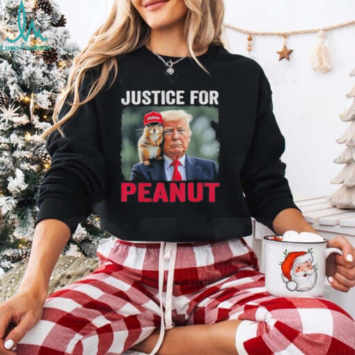 Trump Justice For Peanut The Squirrel Wanted T Shirt