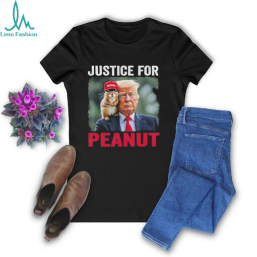 Trump Justice For Peanut The Squirrel Wanted T Shirt