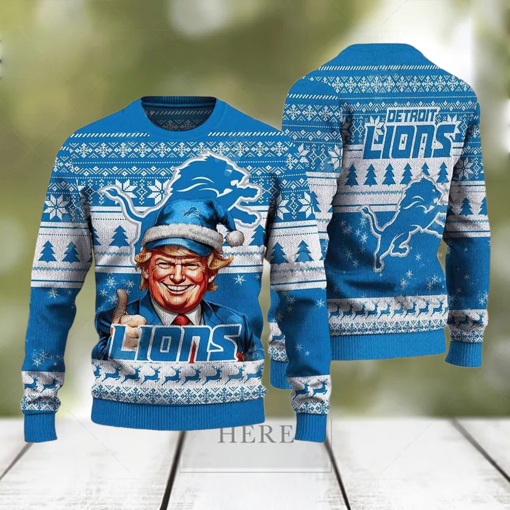 Trump Lions Ugly Christmas Sweater Trump Lions Ugly Christmas Sweater