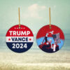 Trump Vance 2024 Christmas Ornament, Trump For President Holiday Ornament