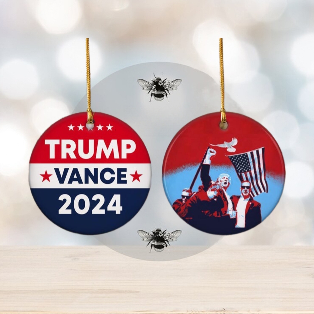 Trump Vance 2024 Christmas Ornament, Trump For President Holiday Ornament Trump Vance 2024 Christmas Ornament, Trump For President Holiday Ornament