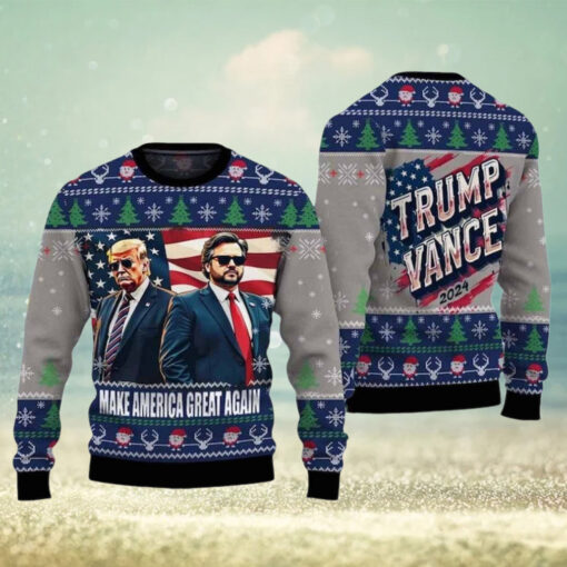 Trump Vance Make America Great Again 2024 Ugly Christmas Sweater