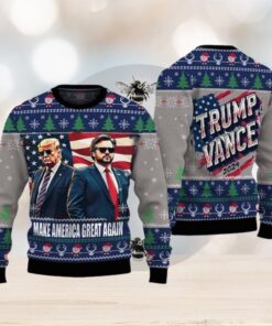 Trump Vance Make America Great Again 2024 Ugly Christmas Sweater