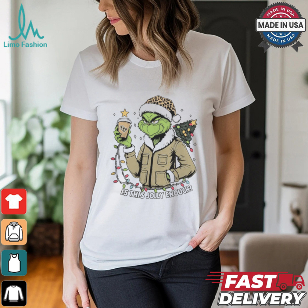 UCF Knights x Santa Grinch Is This Jolly Enough Merry Christmas Shirt UCF Knights x Santa Grinch Is This Jolly Enough Merry Christmas Shirt