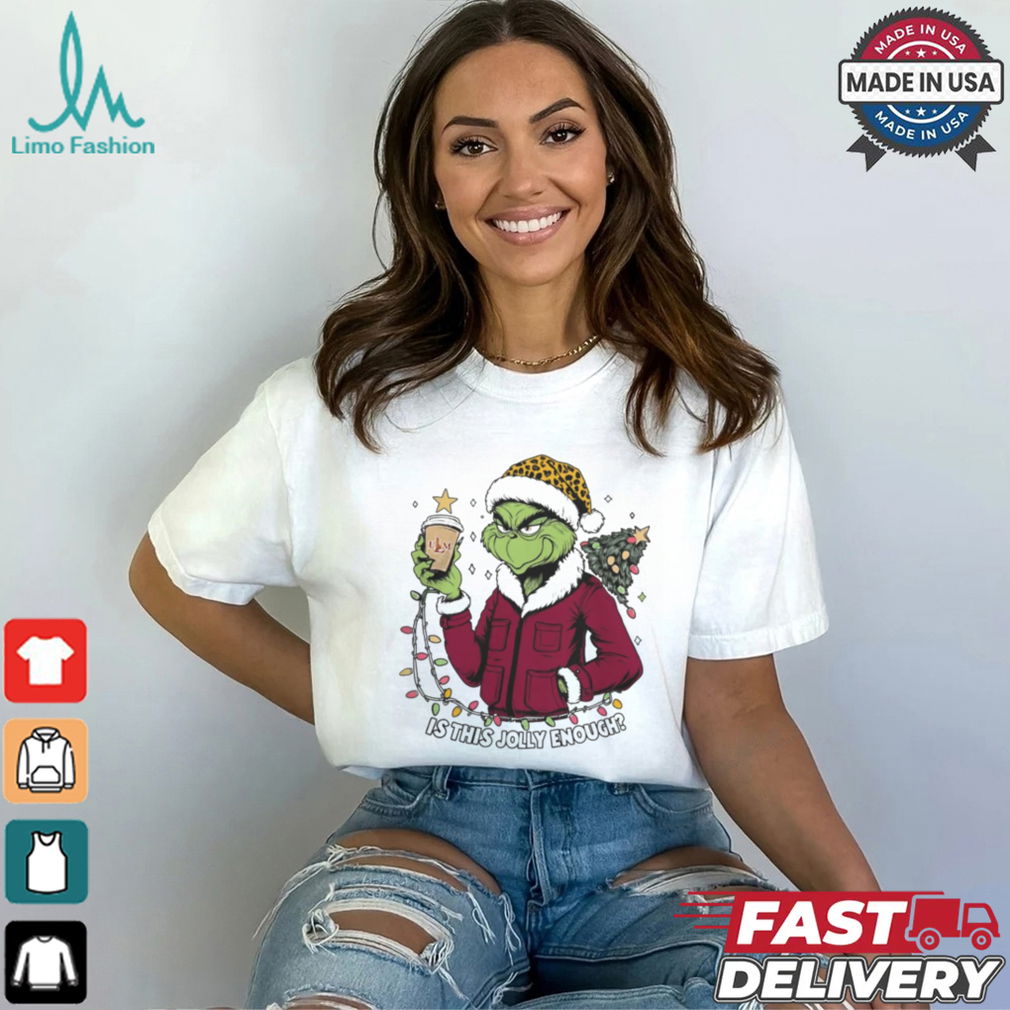 ULM Warhawks x Santa Grinch Is This Jolly Enough Merry Christmas Shirt ULM Warhawks x Santa Grinch Is This Jolly Enough Merry Christmas Shirt