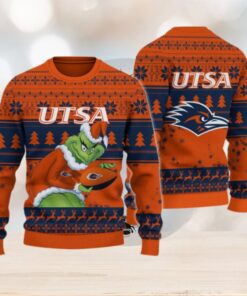 UTSA Roadrunners Grinch Ugly Christmas Sweater