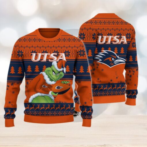 UTSA Roadrunners Grinch Ugly Christmas Sweater