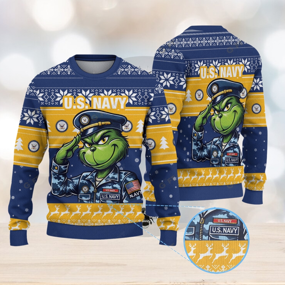 United States Navy x GrinchUgly Sweater United States Navy x GrinchUgly Sweater