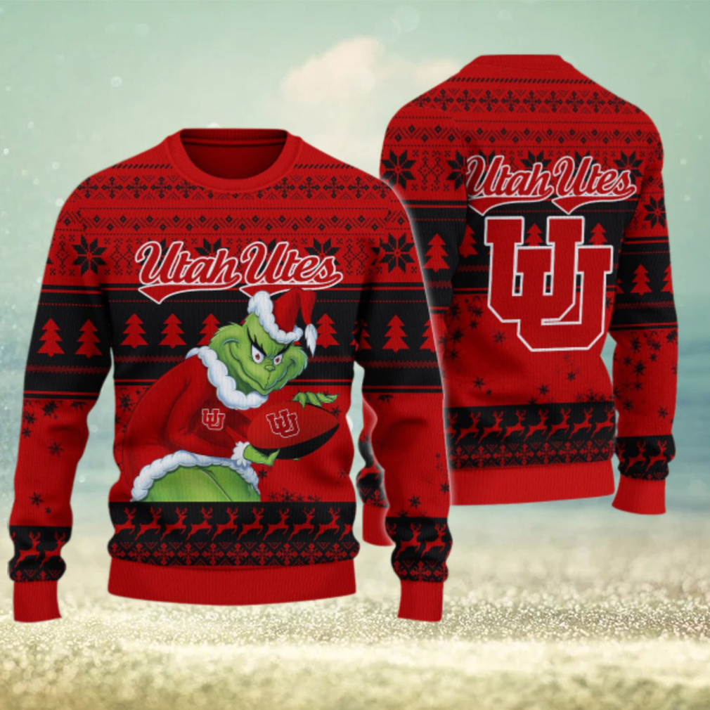 Utah Utes Grinch Ugly Christmas Sweater Utah Utes Grinch Ugly Christmas Sweater