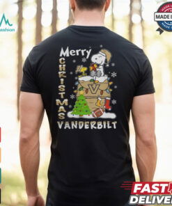 Vanderbilt Commodores Snoopy And Woodstock Merry Christmas Shirt