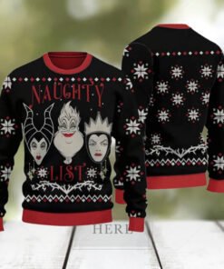 Villains Naughty List Ugly Christmas Sweater