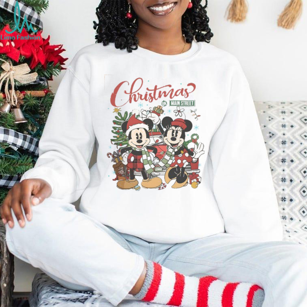 Vintage Disney Christmas On Main Street Shirt, Mickey Minnie Very Merry Christmas Party 2024 Shirt Vintage Disney Christmas On Main Street Shirt, Mickey Minnie Very Merry Christmas Party 2024 Shirt
