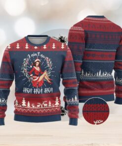 Vintage Xmas Ugly Christmas Sweater I Ain’t No Ho Ho Ho Women