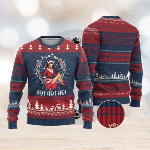 Vintage Xmas Ugly Christmas Sweater I Ain’t No Ho Ho Ho Women