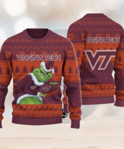 Virginia Tech Hokies Grinch Ugly Christmas Sweater