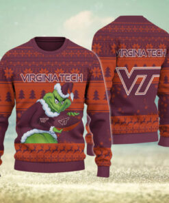 Virginia Tech Hokies Grinch Ugly Christmas Sweater