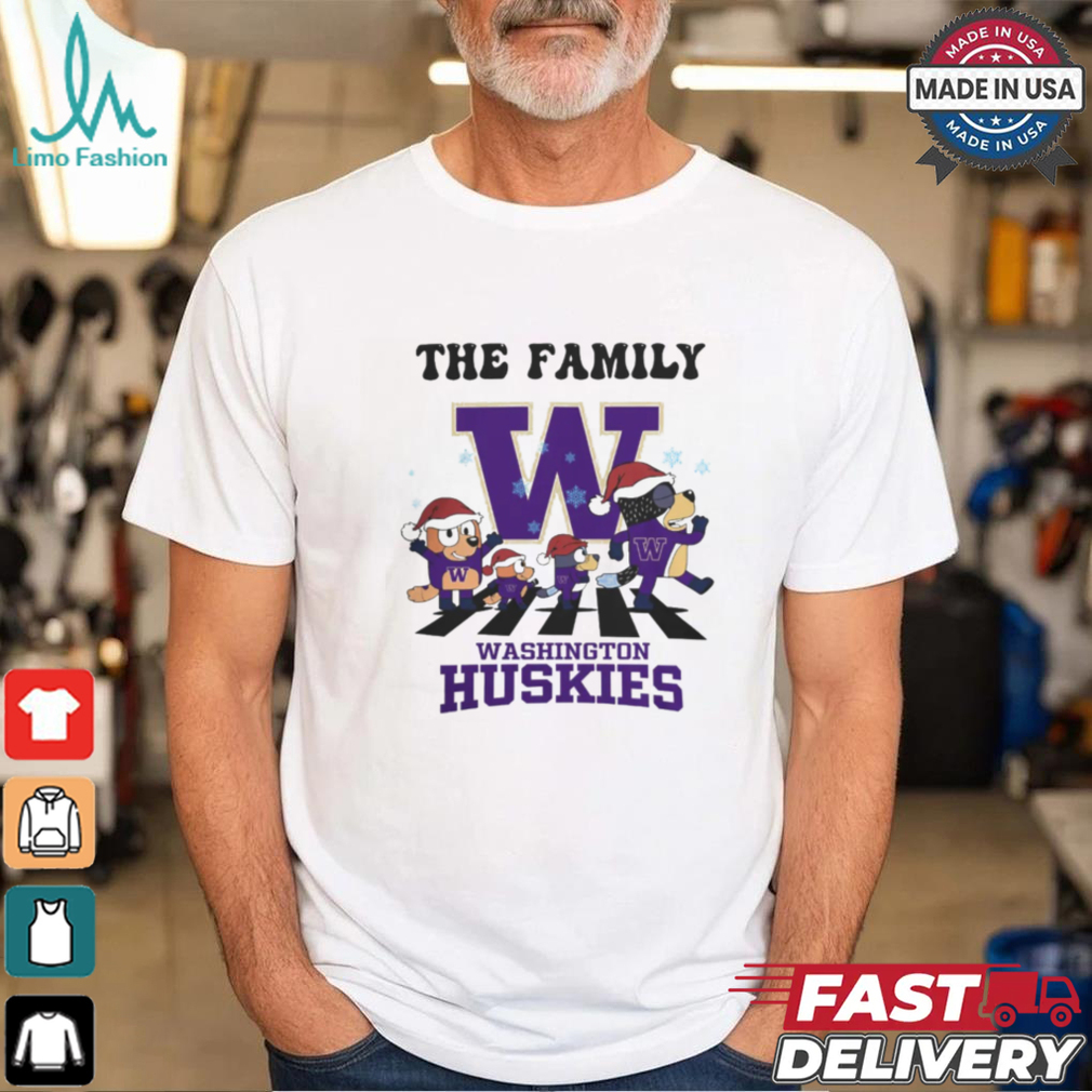 Washington Huskies X Family Bluey Merry Christmas 2024 Shirt Washington Huskies X Family Bluey Merry Christmas 2024 Shirt