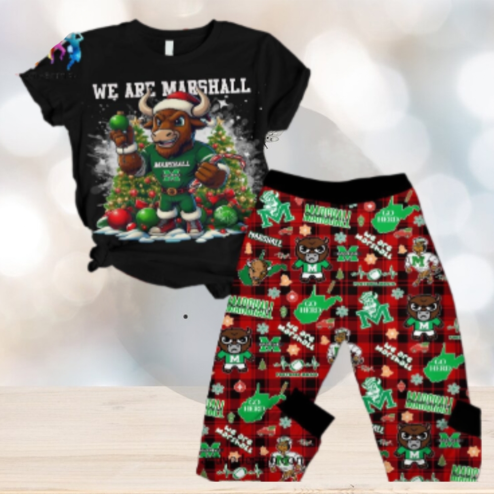 We Are Marshall Thundering Herd Football Magic Go Herd Pajamas Set We Are Marshall Thundering Herd Football Magic Go Herd Pajamas Set