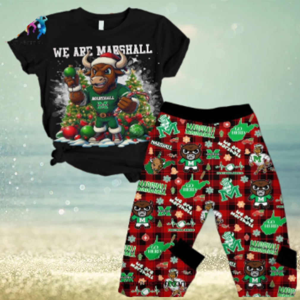 We Are Marshall Thundering Herd Football Magic Go Herd Pajamas Set We Are Marshall Thundering Herd Football Magic Go Herd Pajamas Set