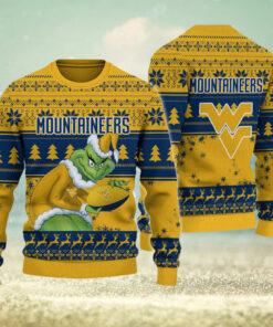 West Virginia Mountaineers Grinch Ugly Christmas Sweater