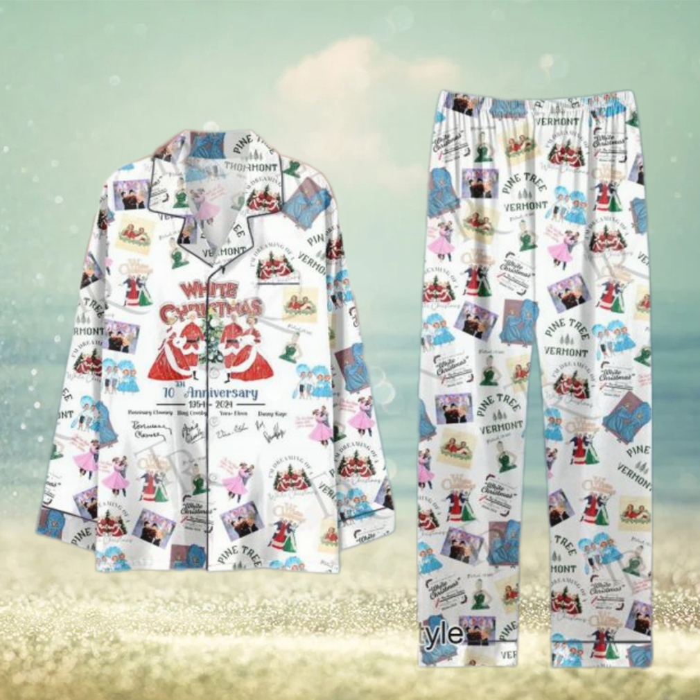 White Christmas 70th Anniversary 1954 2024 Pajamas Set White Christmas 70th Anniversary 1954 2024 Pajamas Set