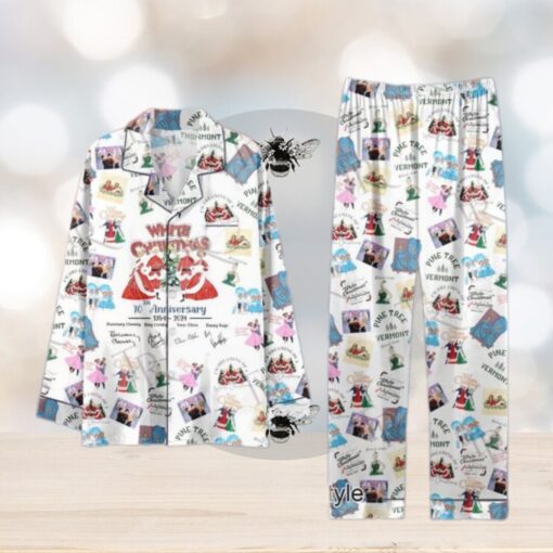 White Christmas 70th Anniversary 1954 2024 Pajamas Set