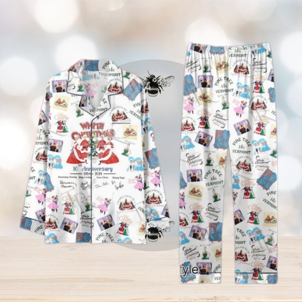 White Christmas 70th Anniversary 1954 2024 Pajamas Set White Christmas 70th Anniversary 1954 2024 Pajamas Set