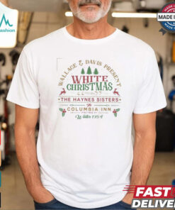 White Christmas Sweatshirt, Columbia Inn Pine Tree Vermont Christmas Shirt