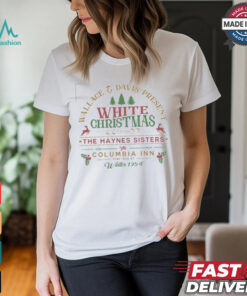 White Christmas Sweatshirt, Columbia Inn Pine Tree Vermont Christmas Shirt