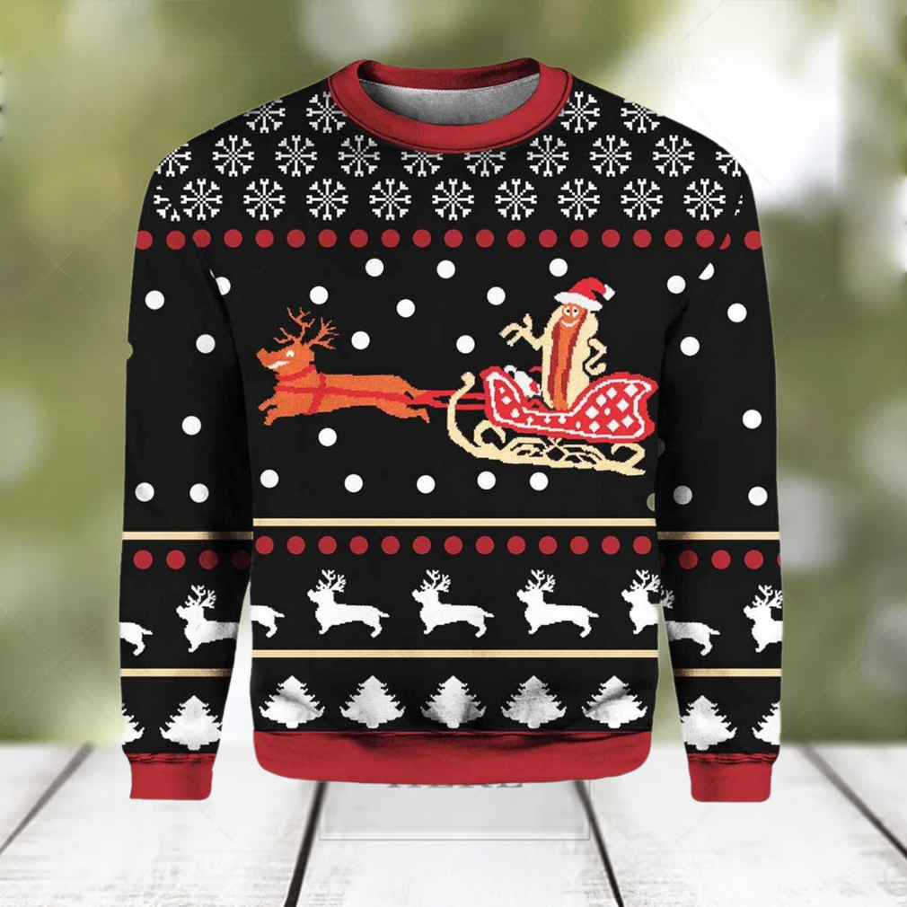 Wienerschnitzel Ugly Christmas Sweater Wienerschnitzel Ugly Christmas Sweater
