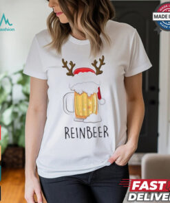 Winedeer Reinbeer Matching Christmas Couple Shirts