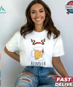 Winedeer Reinbeer Matching Christmas Couple Shirts