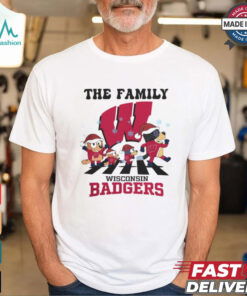 Wisconsin Badgers X Family Bluey Merry Christmas 2024 Shirt