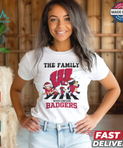 Wisconsin Badgers X Family Bluey Merry Christmas 2024 Shirt