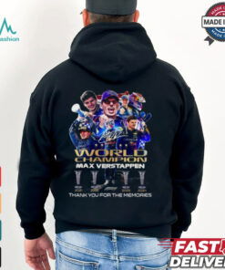 World Champions Max Verstappen Signature Thank You For The Memories Unisex T Shirt