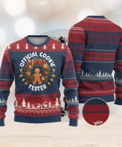 Xmas Baking Ugly Christmas Sweater Official Cookie Tester Gingerbread