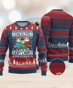 Xmas Childless Cat Lady Ugly Christmas Sweater Cute Cats Cat Mom Meowy Xmas Kamala
