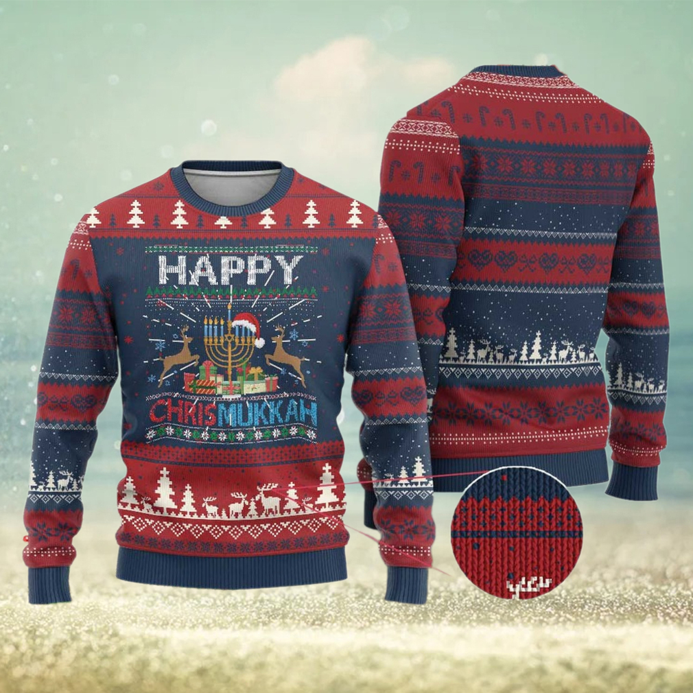 Xmas Hanukkah Ugly Christmas Sweater Happy Chrismukkah Funny Jewish Chanukah Xmas Hanukkah Ugly Christmas Sweater Happy Chrismukkah Funny Jewish Chanukah