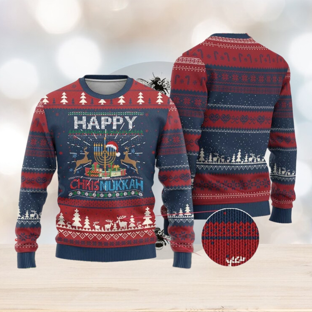 Xmas Hanukkah Ugly Christmas Sweater Happy Chrismukkah Funny Jewish Chanukah Xmas Hanukkah Ugly Christmas Sweater Happy Chrismukkah Funny Jewish Chanukah