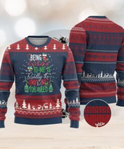 Xmas Ugly Christmas Sweater Being Related To Me Is Really The Only Gift You Need